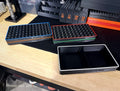 Complete Bench Set — 4 Colour-Coded Loading Blocks + Projectile Tray
